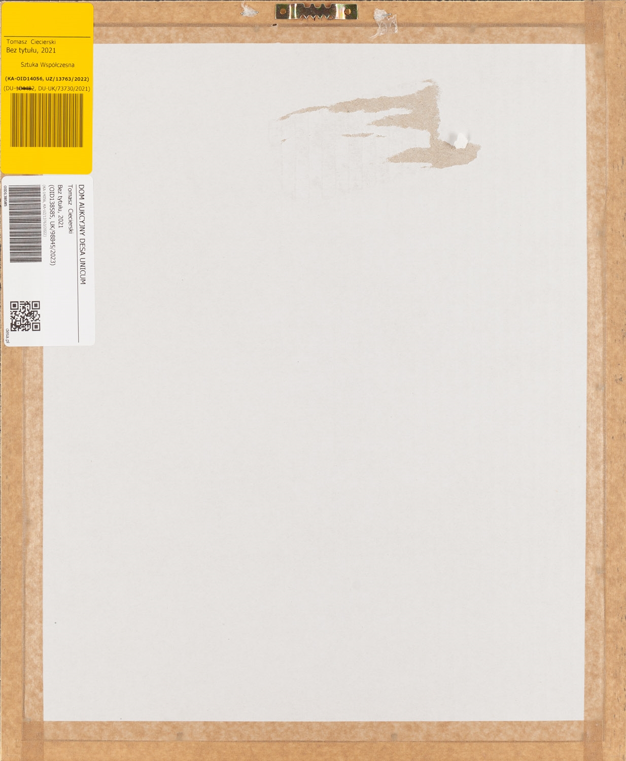 Artwork by Tomasz Ciecierski, Untitled, Made of pastel, pencil, collage/paper