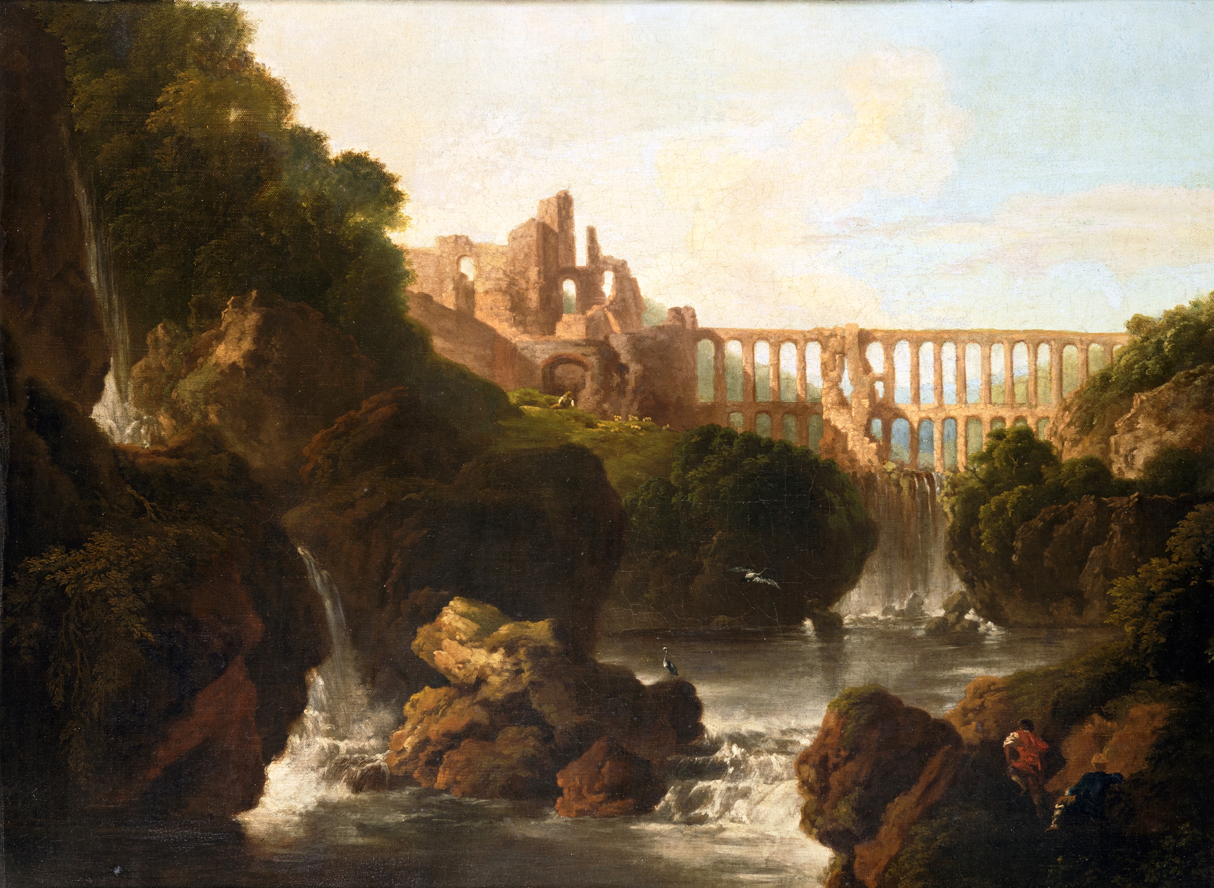 Hubert Robert | Paesaggio con architetture e acquedotto | MutualArt