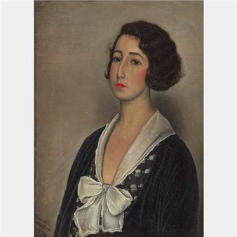 Portrait de Madame Max Moos - François Barraud