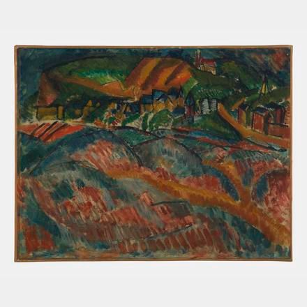 Raoul Dufy | La plage à Sainte-Adresse (1908 - 1909) | MutualArt