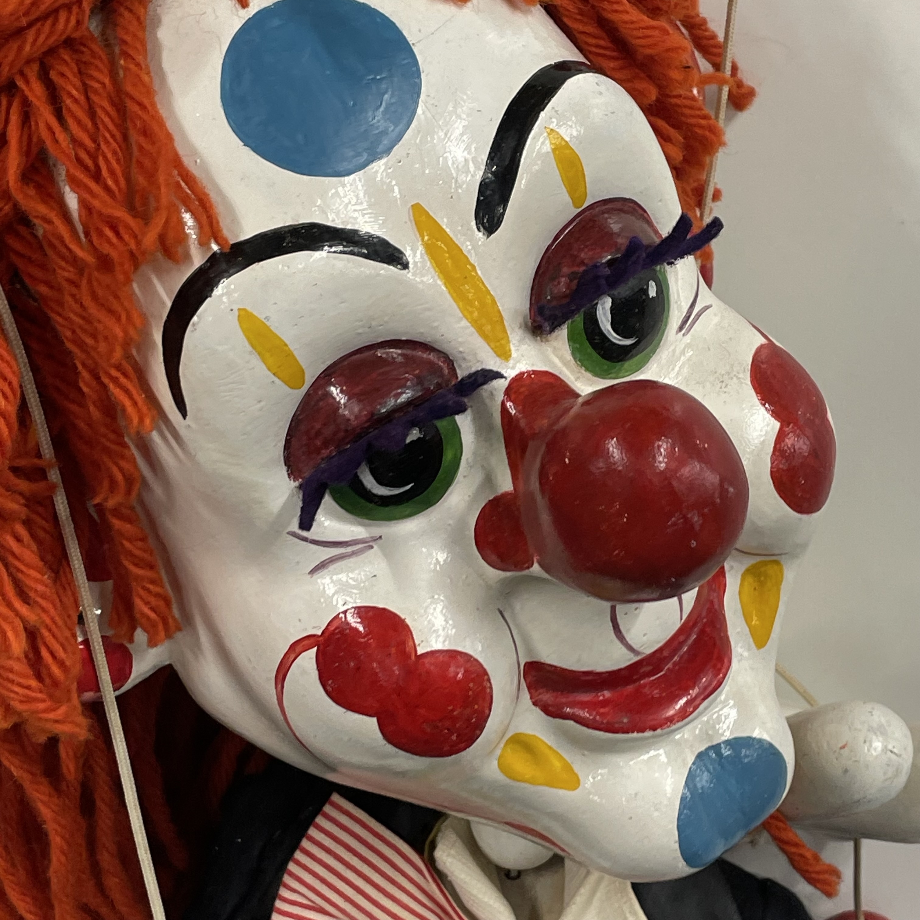 Puppet | A very large wooden clown puppet, puppet H. 95cm | MutualArt