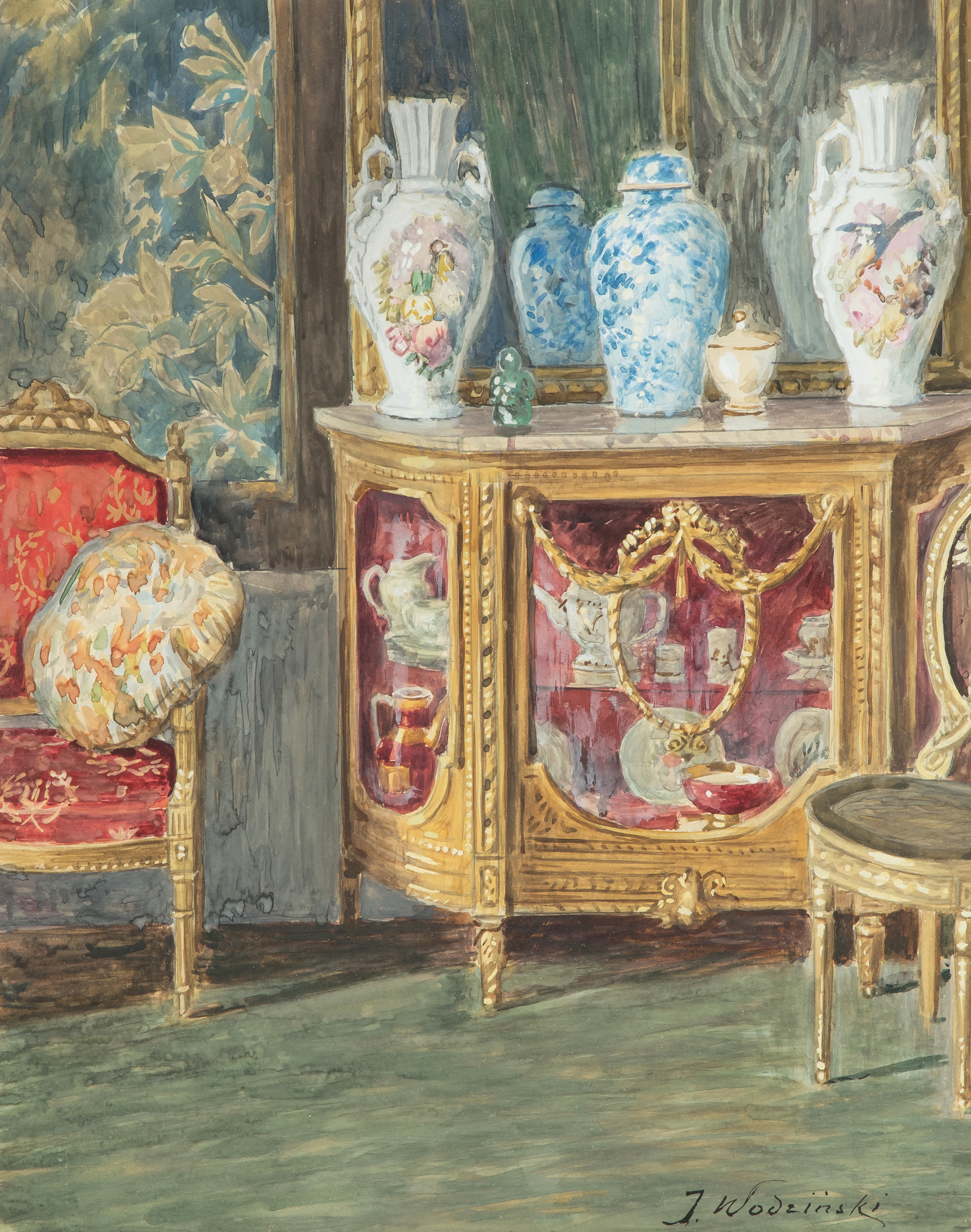 Artwork by Józef Wodziński, ²ęٰ, Made of akwarela, papier