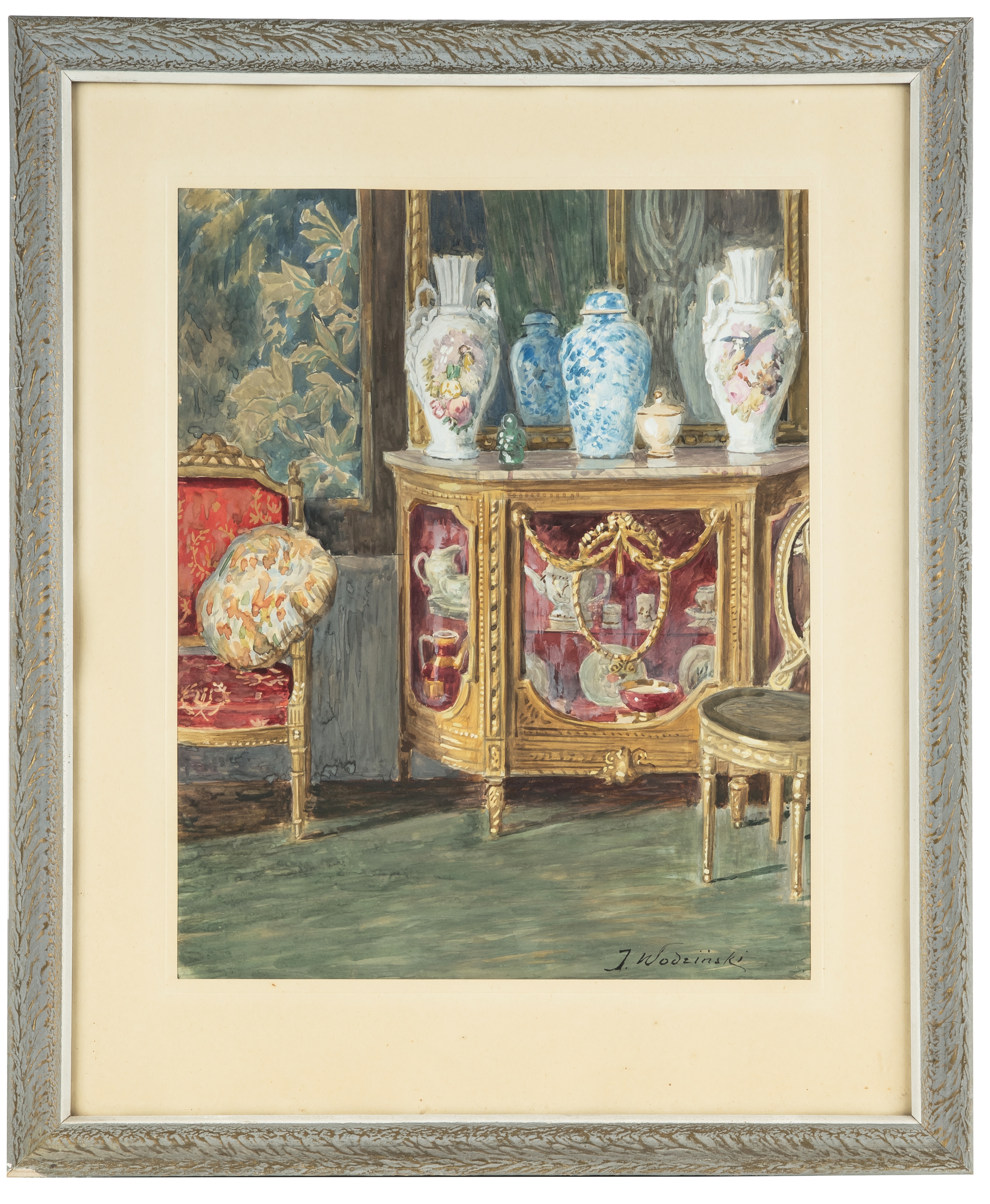 Artwork by Józef Wodziński, ²ęٰ, Made of akwarela, papier