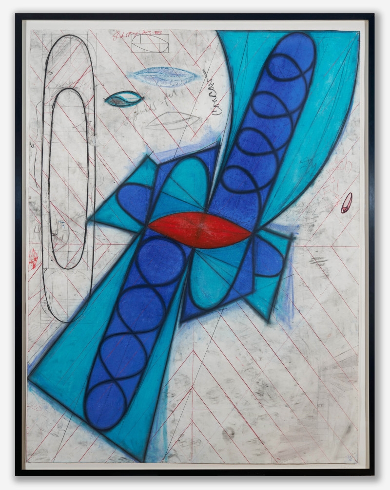 Artwork by John Newman, Untitled (Abstract Form), Made of oil, pastel and pencil on paper