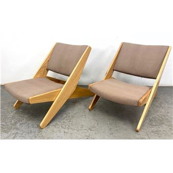 Ficks Reed Scissor Chairs - Ficks Reed