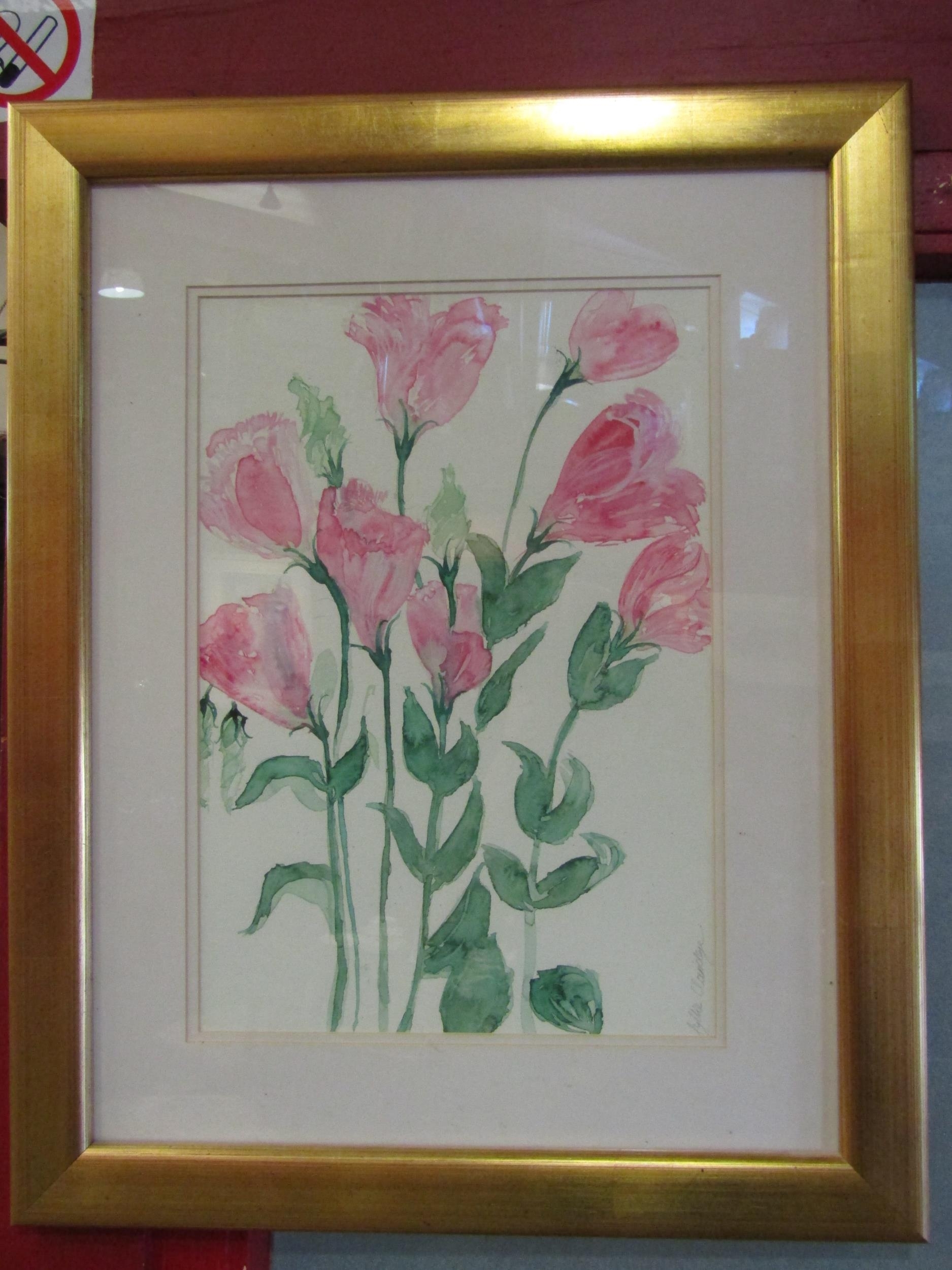 Artwork by Sylke Claridge, SYLKE CLARIDGE: A trio of floral still life, Made of watercolours