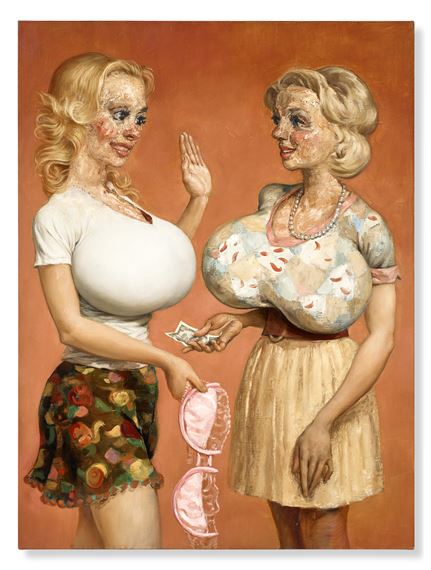 Jaunty &amp; Mame by John Currin, Painted in 1997