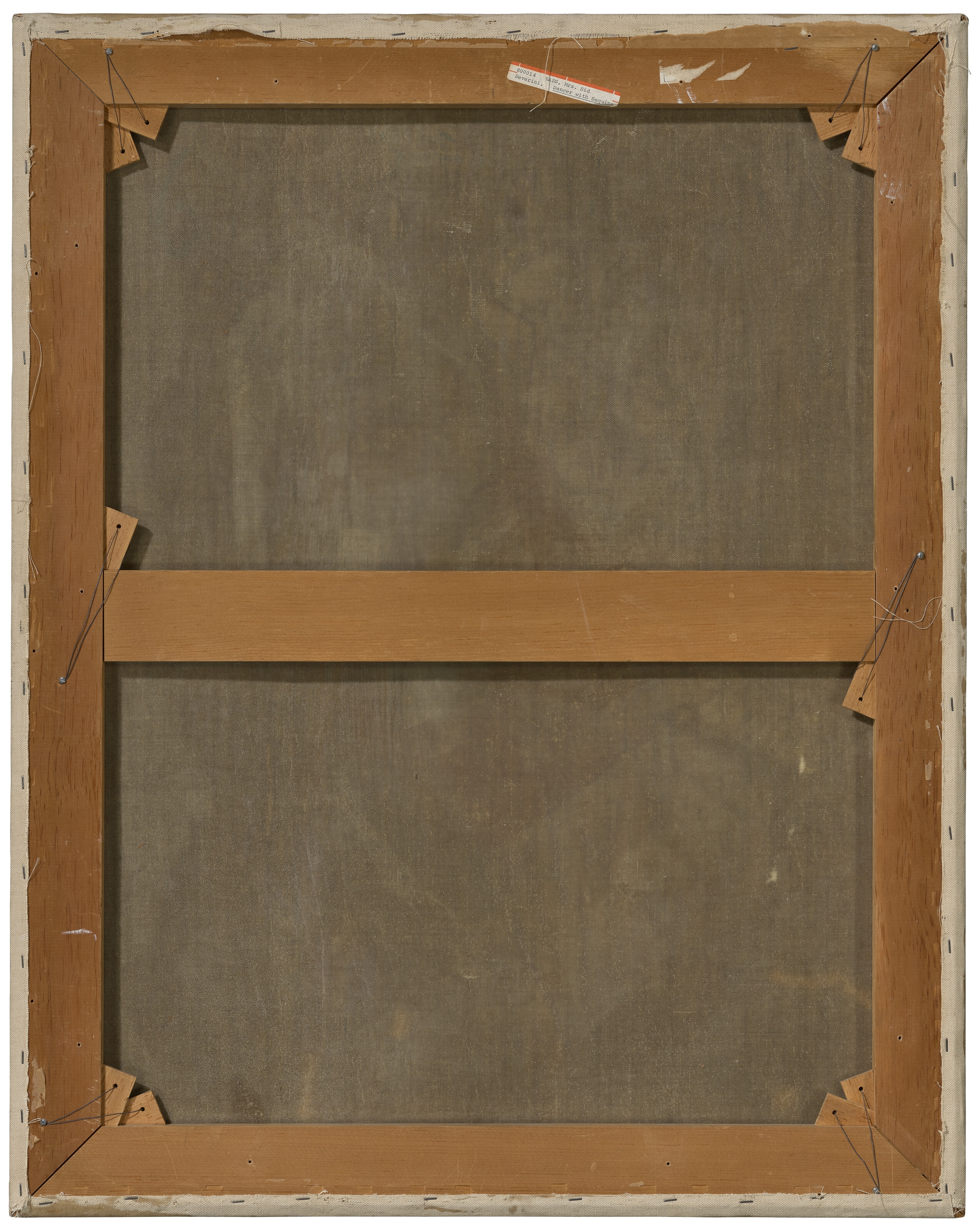 Artwork by Gino Severini, Danseuse, Made of oil and sequins on canvas