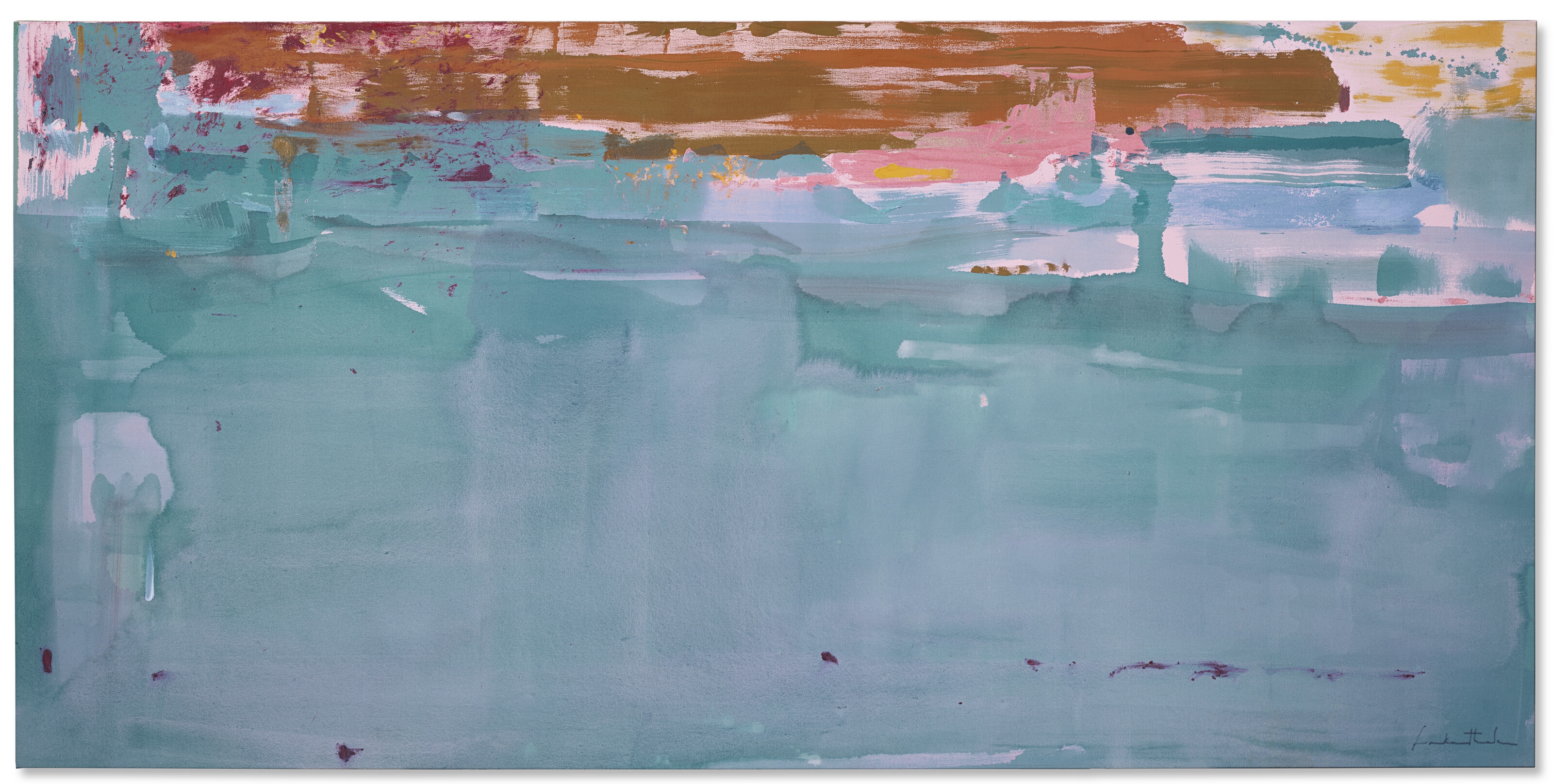 Artwork by Helen Frankenthaler, Basin, Made of acrylic on canvas