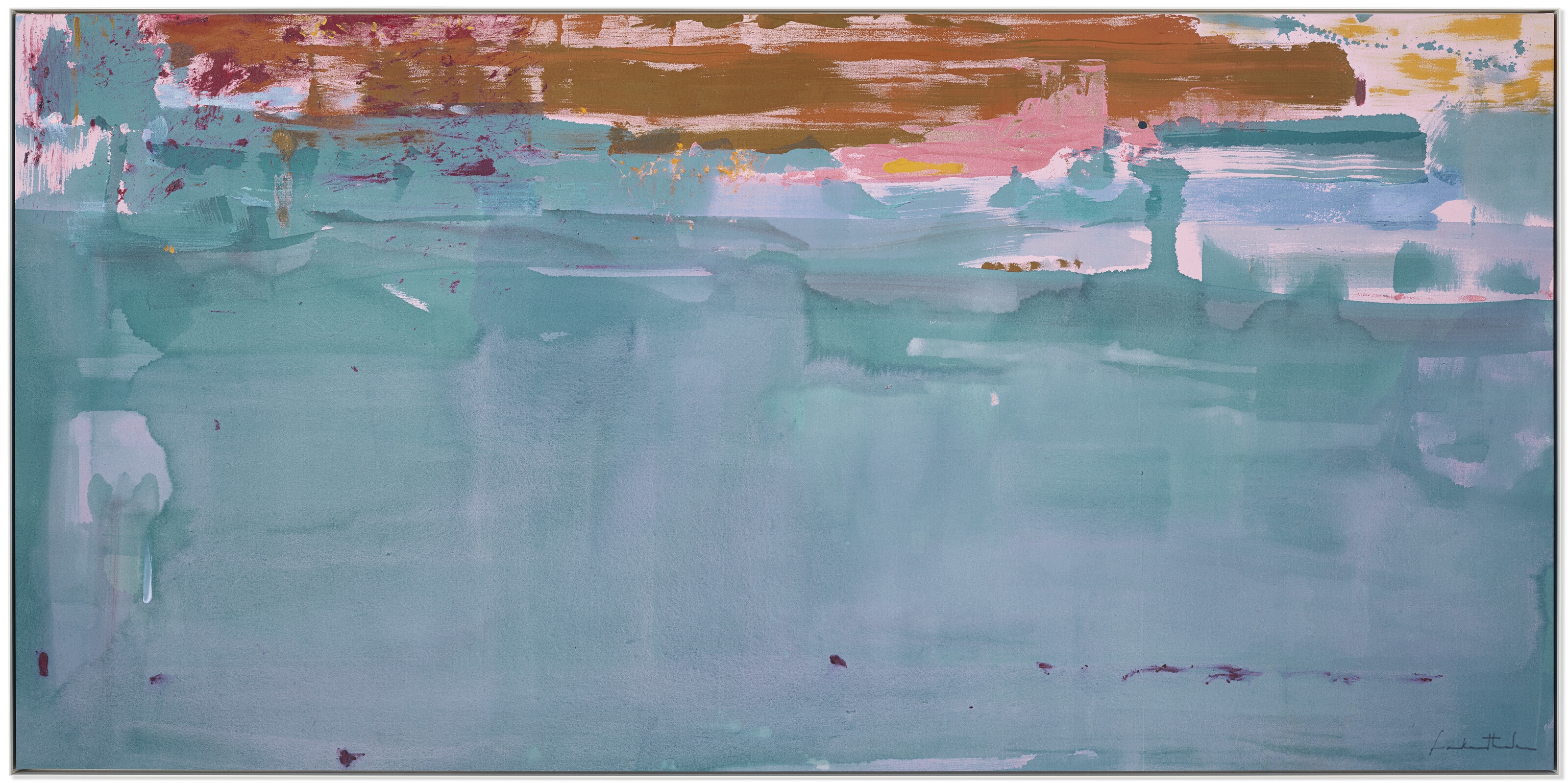 Artwork by Helen Frankenthaler, Basin, Made of acrylic on canvas
