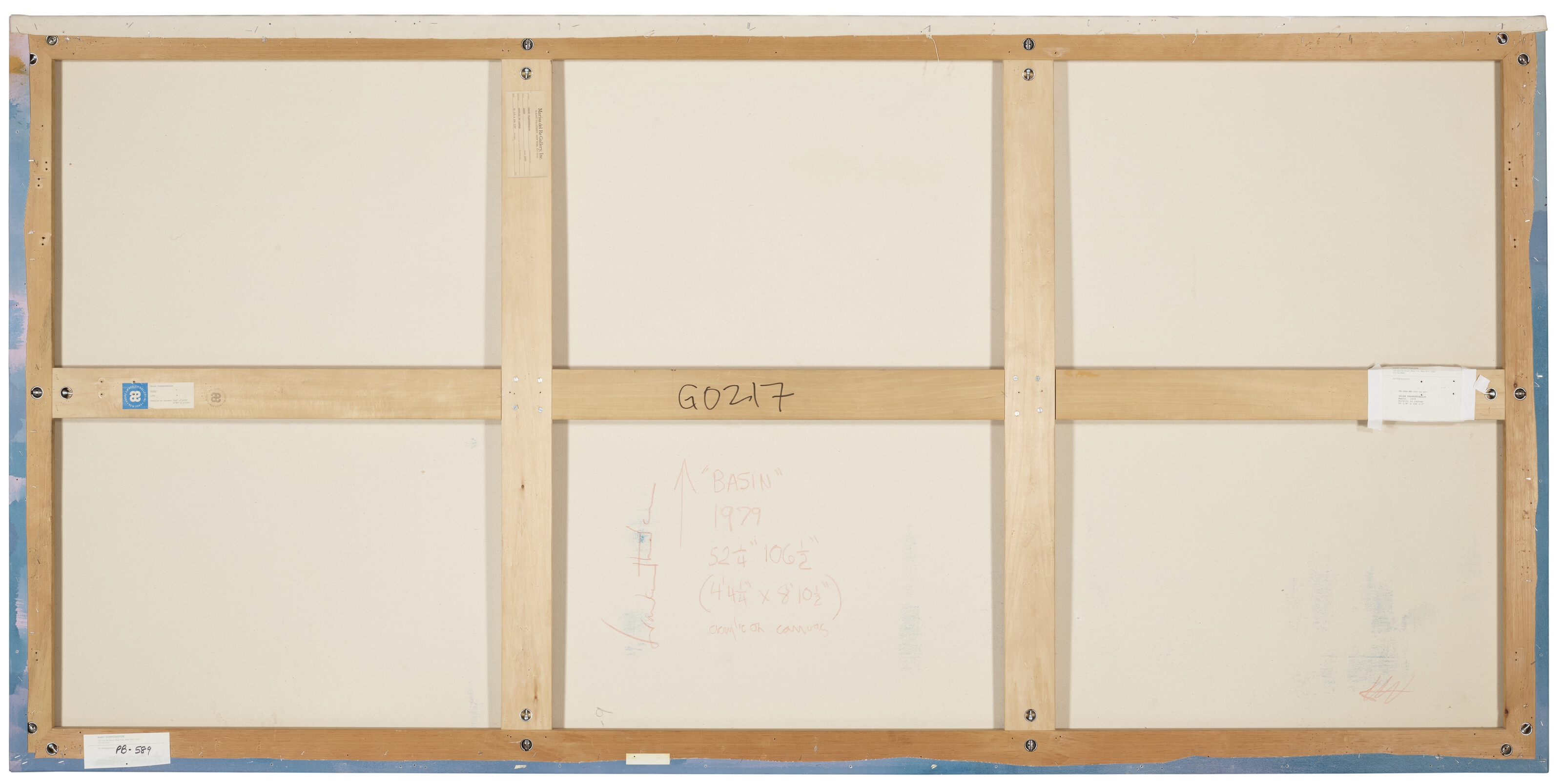 Artwork by Helen Frankenthaler, Basin, Made of acrylic on canvas