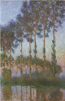 Peupliers au bord de l’Epte, crépuscule - Claude Monet