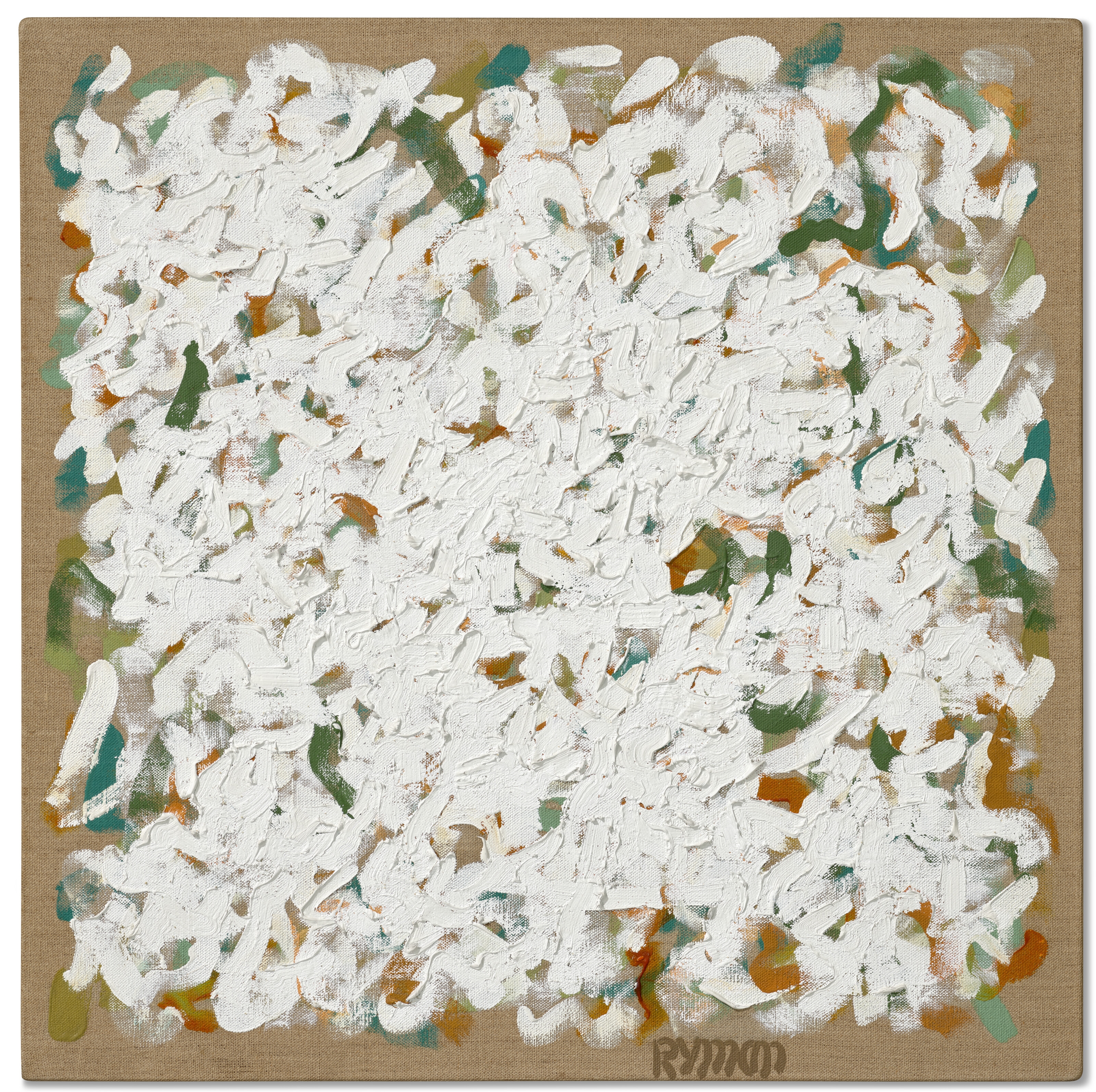 Artwork by Robert Ryman, Untitled, Made of oil on stretched sized linen canvas