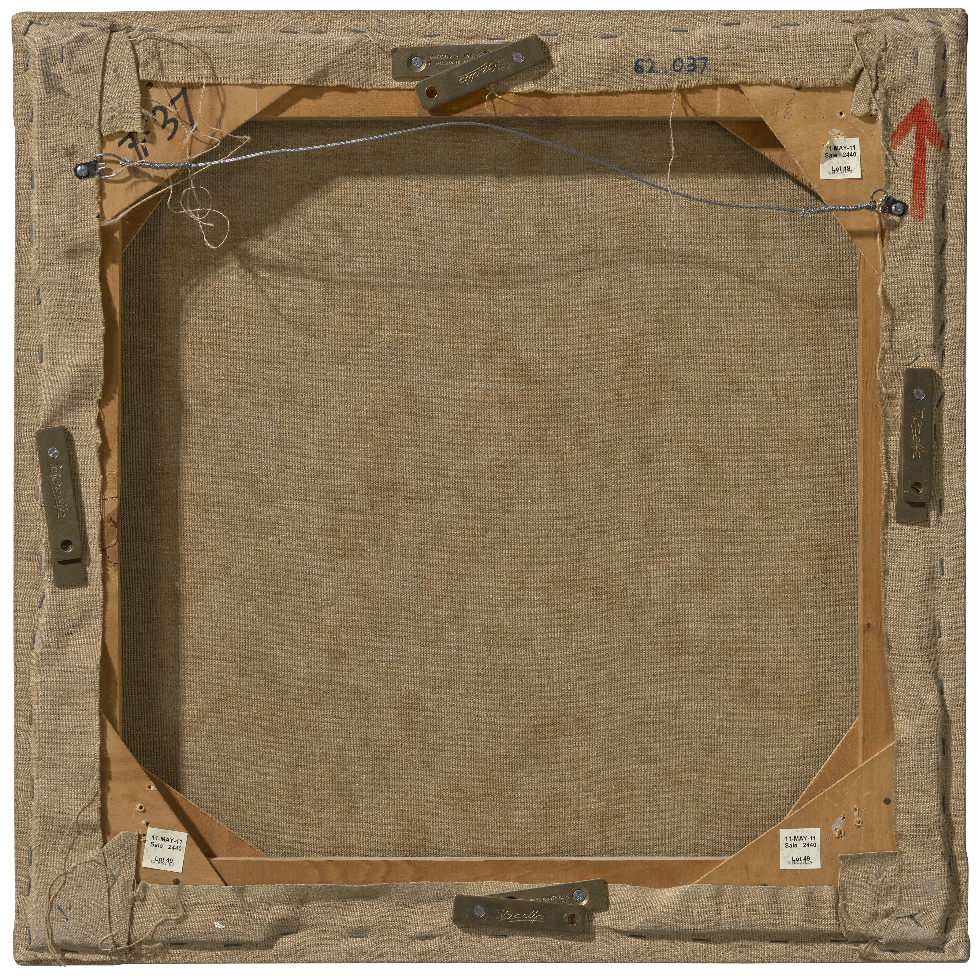 Artwork by Robert Ryman, Untitled, Made of oil on stretched sized linen canvas