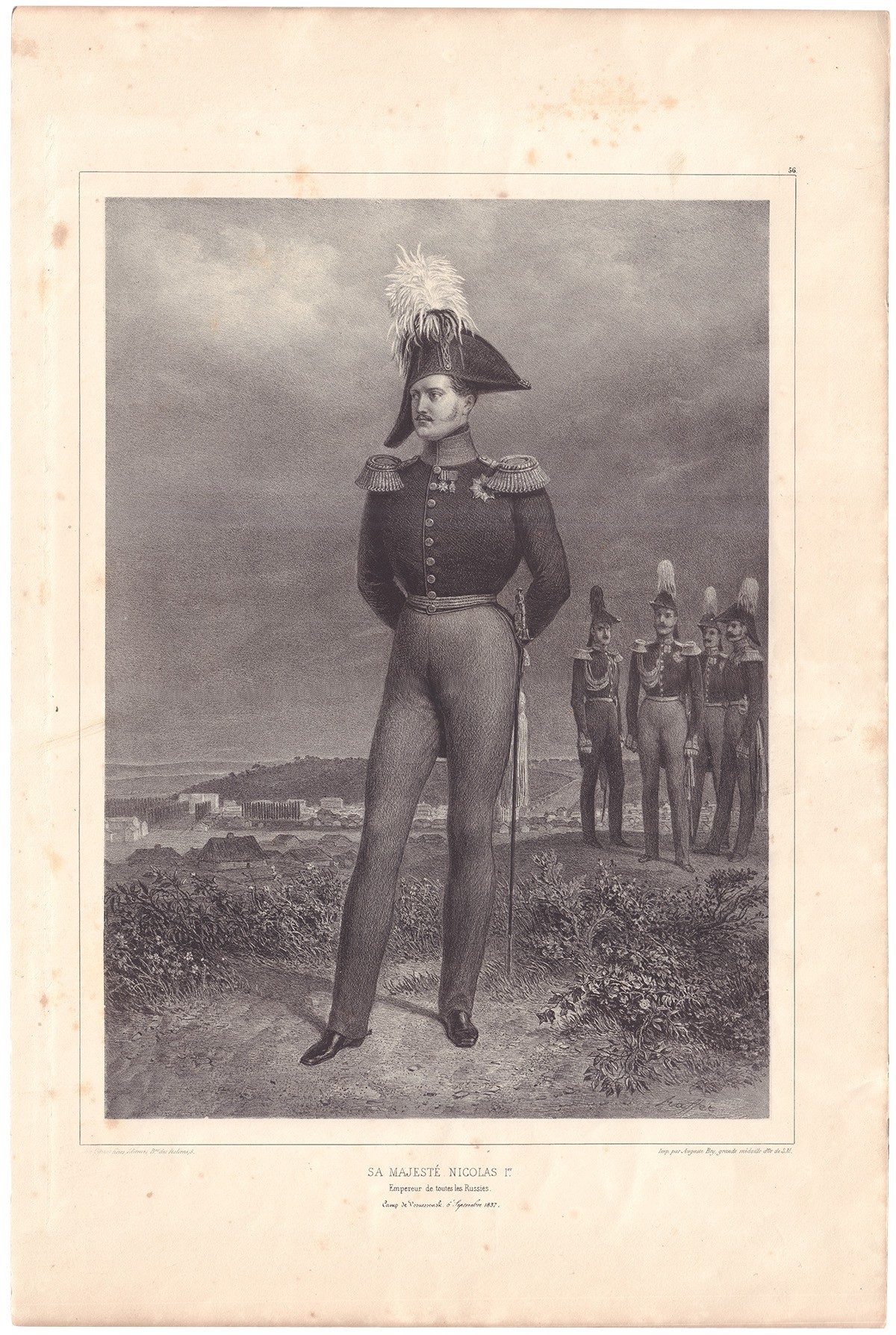 Denis Auguste Marie Raffet | His Imperial Majesty Nicholas I in the ...