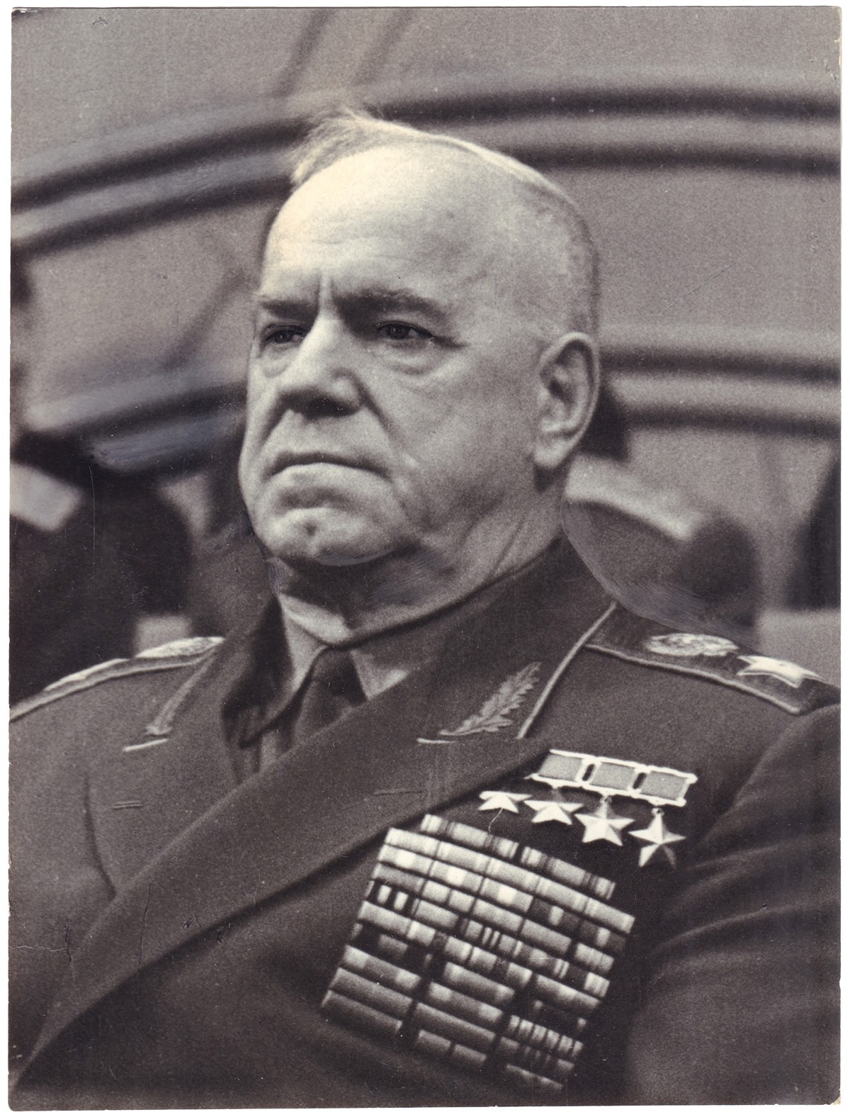 Artwork by Boris Evgenievich Vdovenko, Marshal of the USSR Georgy Konstantinovich Zhukov, Made of Photograph Original print