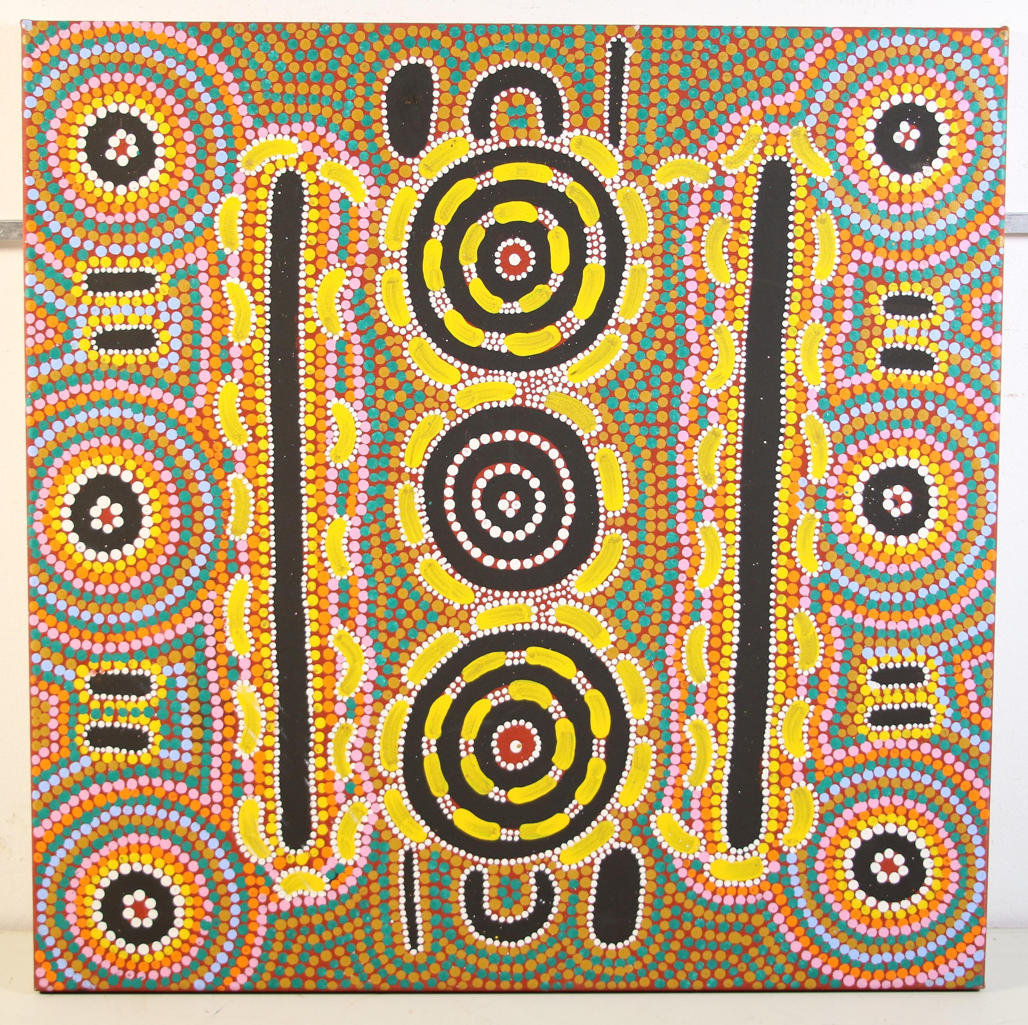 Artwork by Maggie Spencer Nangala, Untitled, Made of doek