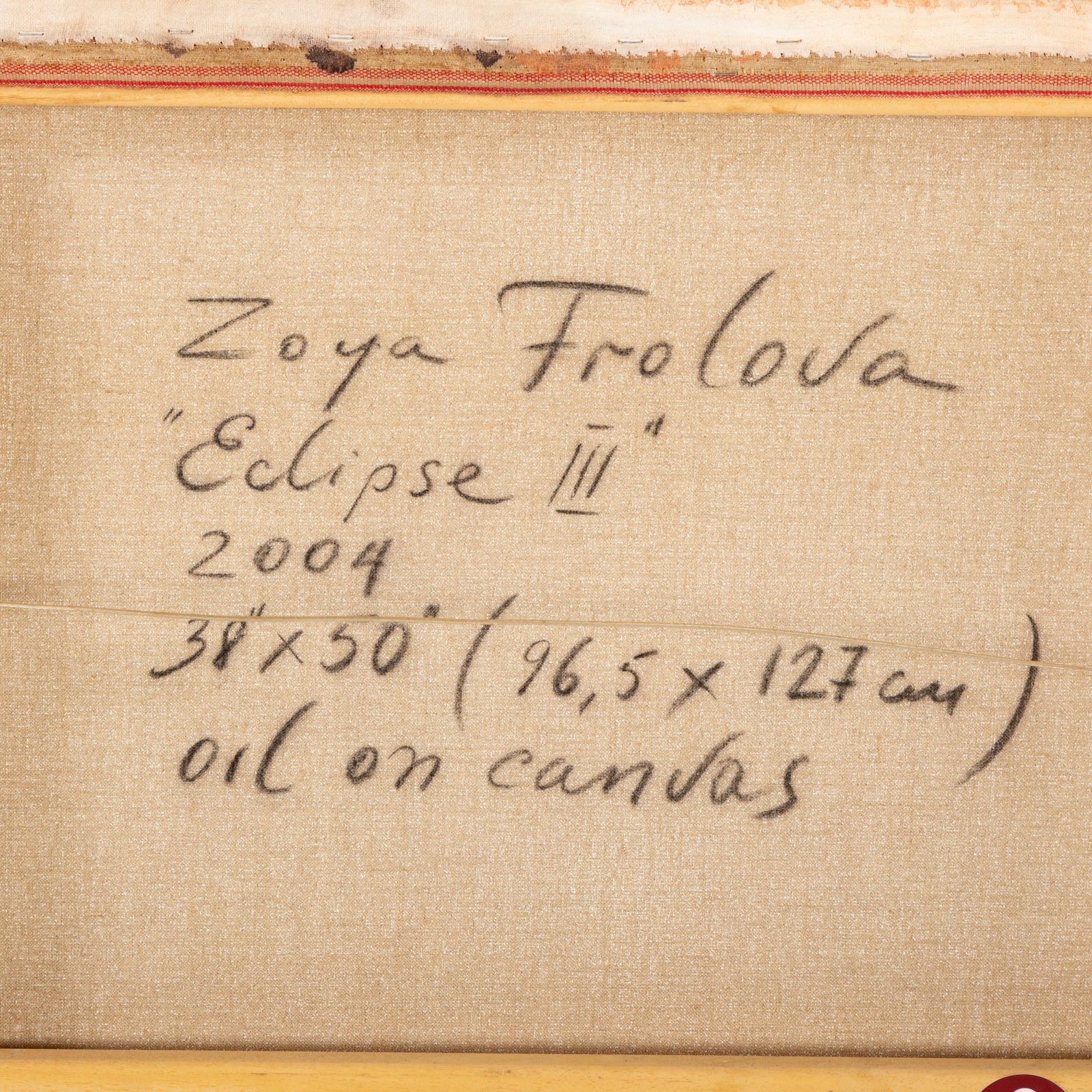 Artwork by Zoya Frolova, Eclipse III, Made of Oil on canvas