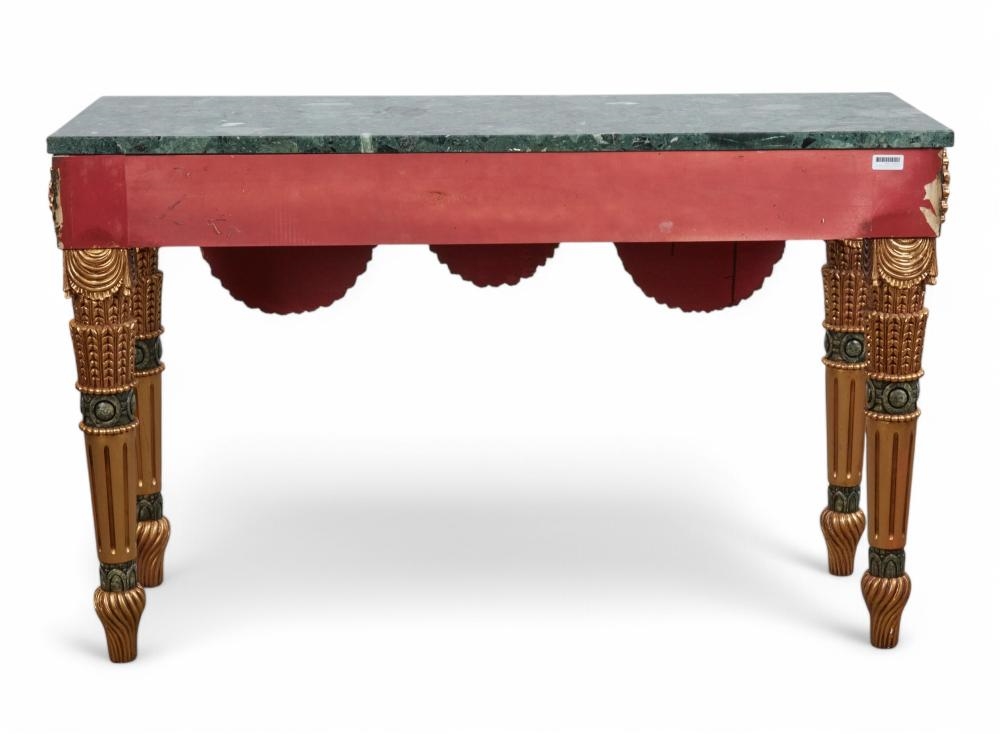 Rubbing | A Neoclassical style parcel gilt wood | MutualArt