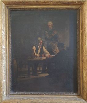 Card players - A. Petit