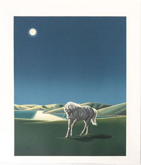 Unicorn in the moonlight - Christian Deberdt