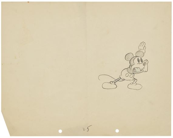 Walt Disney Studios | AN ANIMATION DRAWING FOR MICKEY MOUSE (Circa 1935 ...