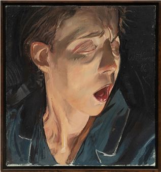 Janet Carney Posing for Panel #1 - Jerome Witkin