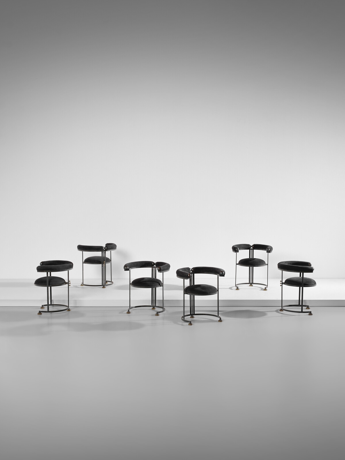 Roberto Fallani | Six Tre Cerchi chairs with armrests (2000s) | MutualArt