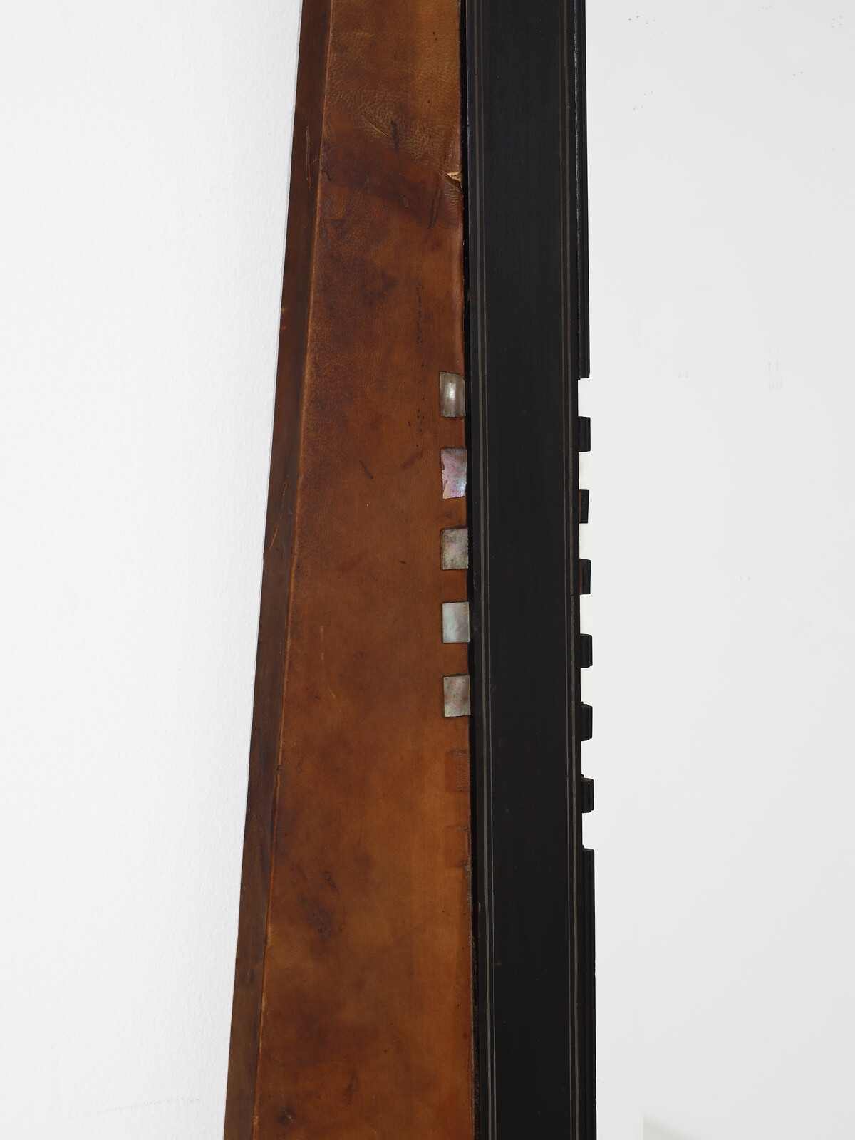 Artwork by Eugenio Quarti, Neo-Orientalist mirror, Made of Wood, ebonized wood, mother of pearl, metal and mirror