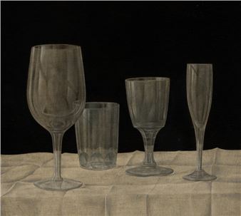 Still Life with Glassware - John Wilde