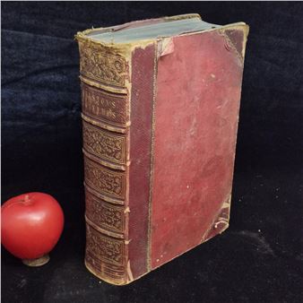 A hardback copy of The Works of Flavius Josephus Intro. Essay By Rev. H. Stebbing Published by George Virtue, London - Thomas Moule