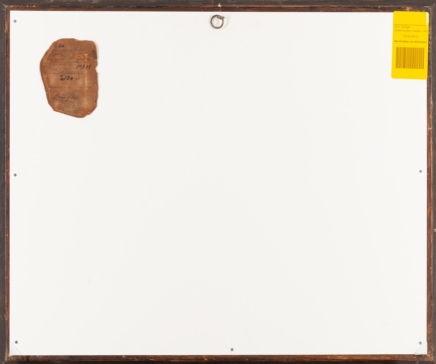 Artwork by Artur Grottger, Polowanie z sokołem" (Polowanie Jana III Sobieskiego z sokołem, Made of watercolour/paper