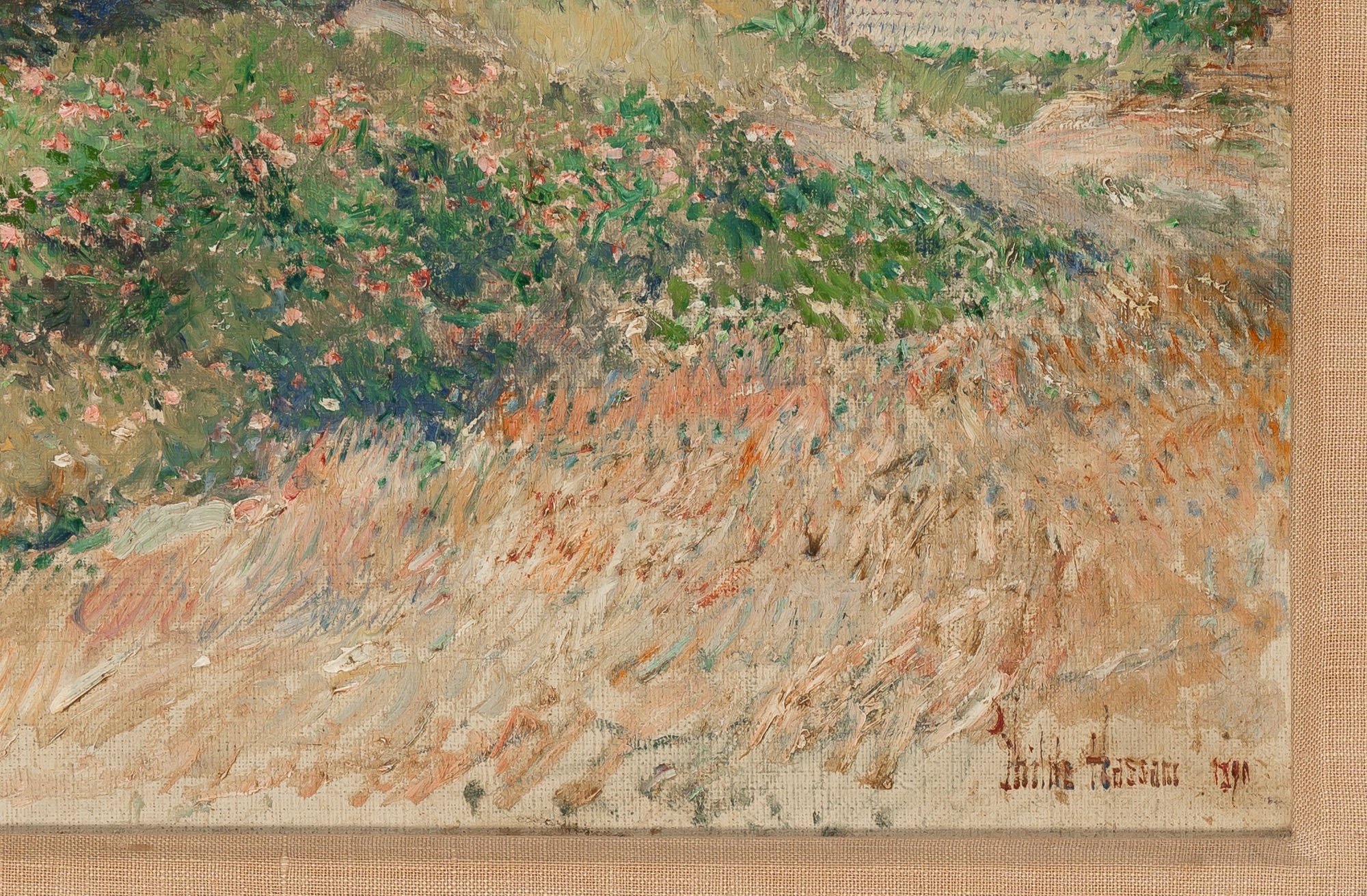Artwork by Childe Hassam, Dunes near the Sea, Made of oil on canvas