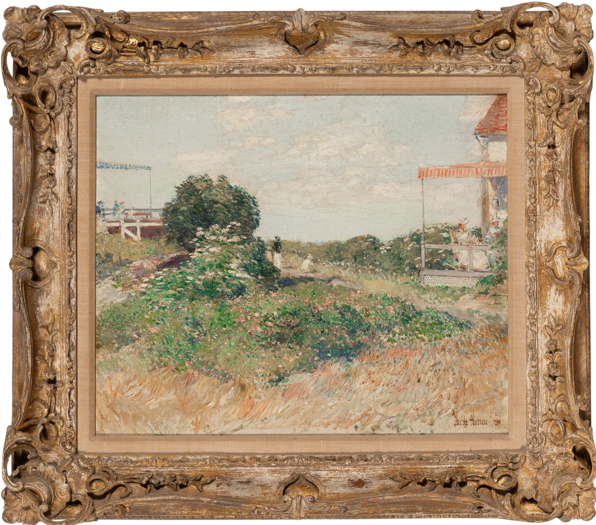 Artwork by Childe Hassam, Dunes near the Sea, Made of oil on canvas