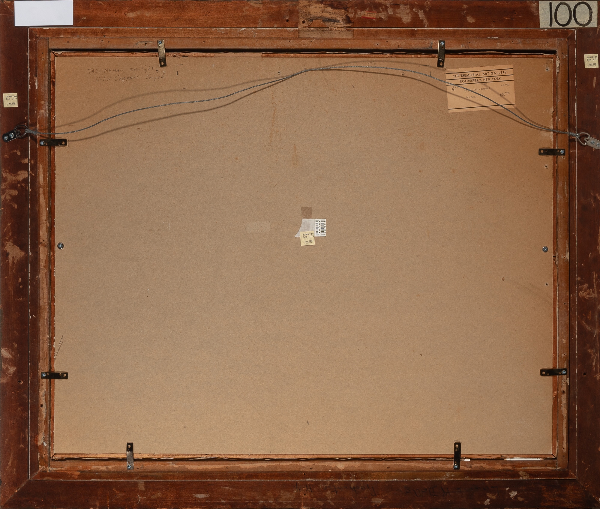 Artwork by Colin Campbell Cooper, The Taj Mahal, Moonlight, Made of Oil on canvas