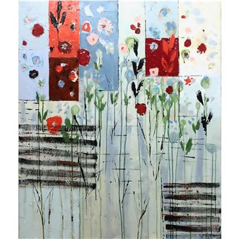 BLUE AND WHITE GARDEN - Kathleen Weich