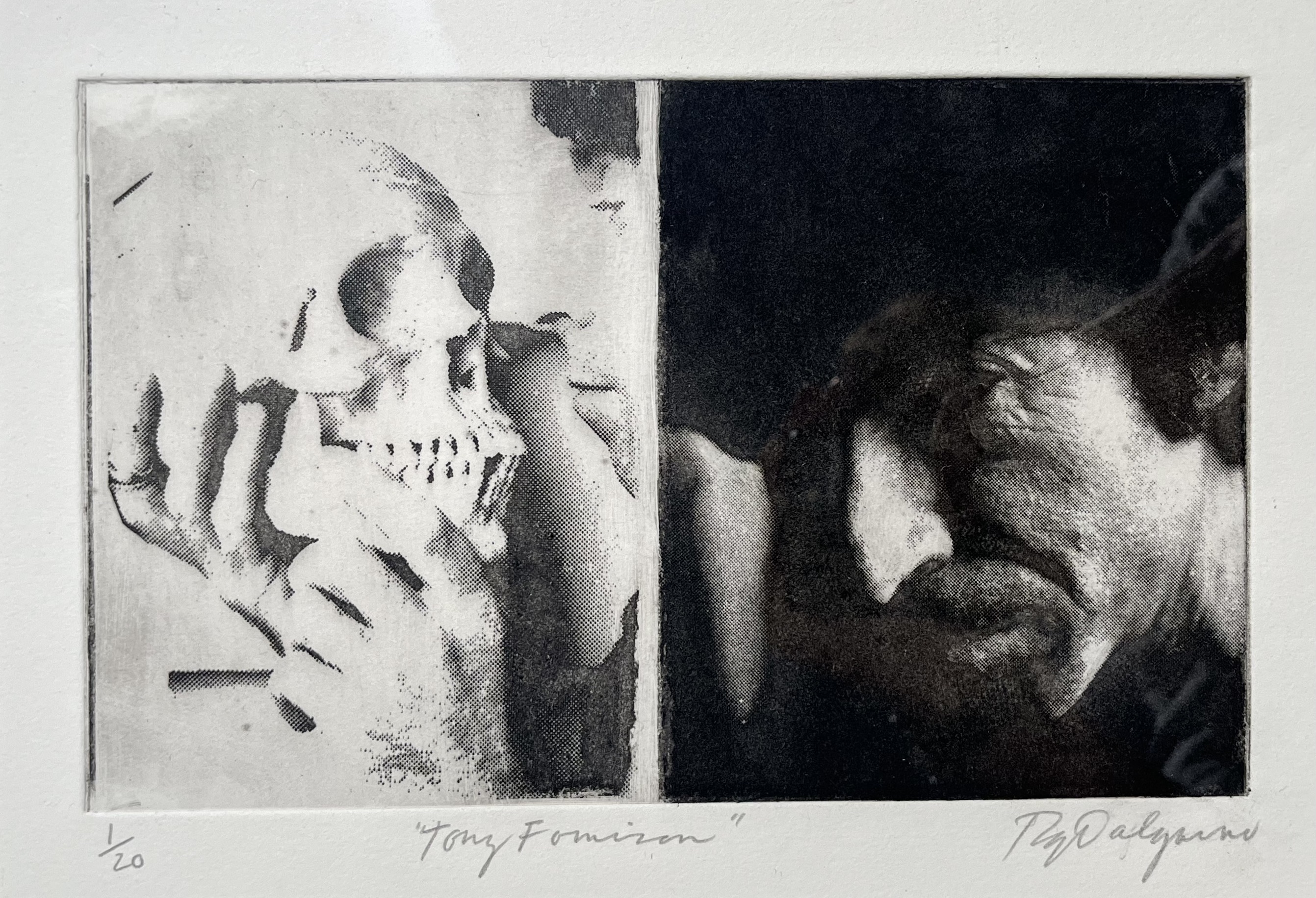 Artwork by Roy Dalgarno, Tony Fomison, Made of Etching