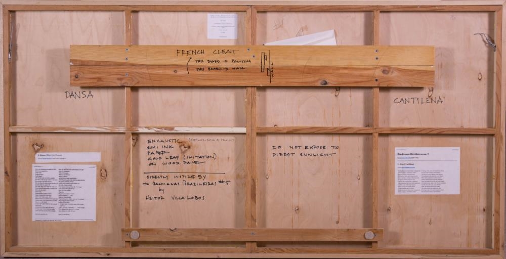 Artwork by Jef Gunn, Cantilena, Dansa,, Made of mixed media on panel