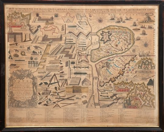 Artwork by Caspar Specht, kolorierter Stich, Made of colored engraving