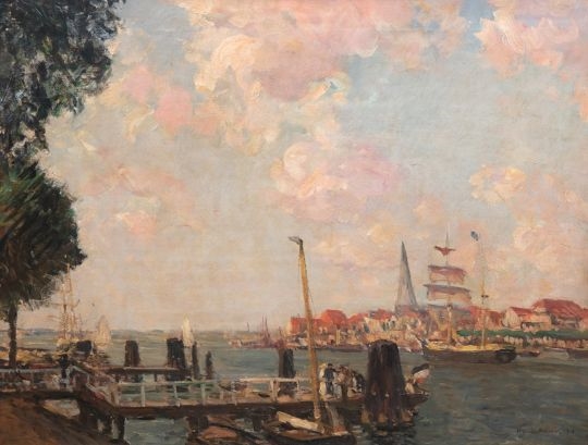 Ulrich Hübner | Segler vor Travemünde (1894) | MutualArt