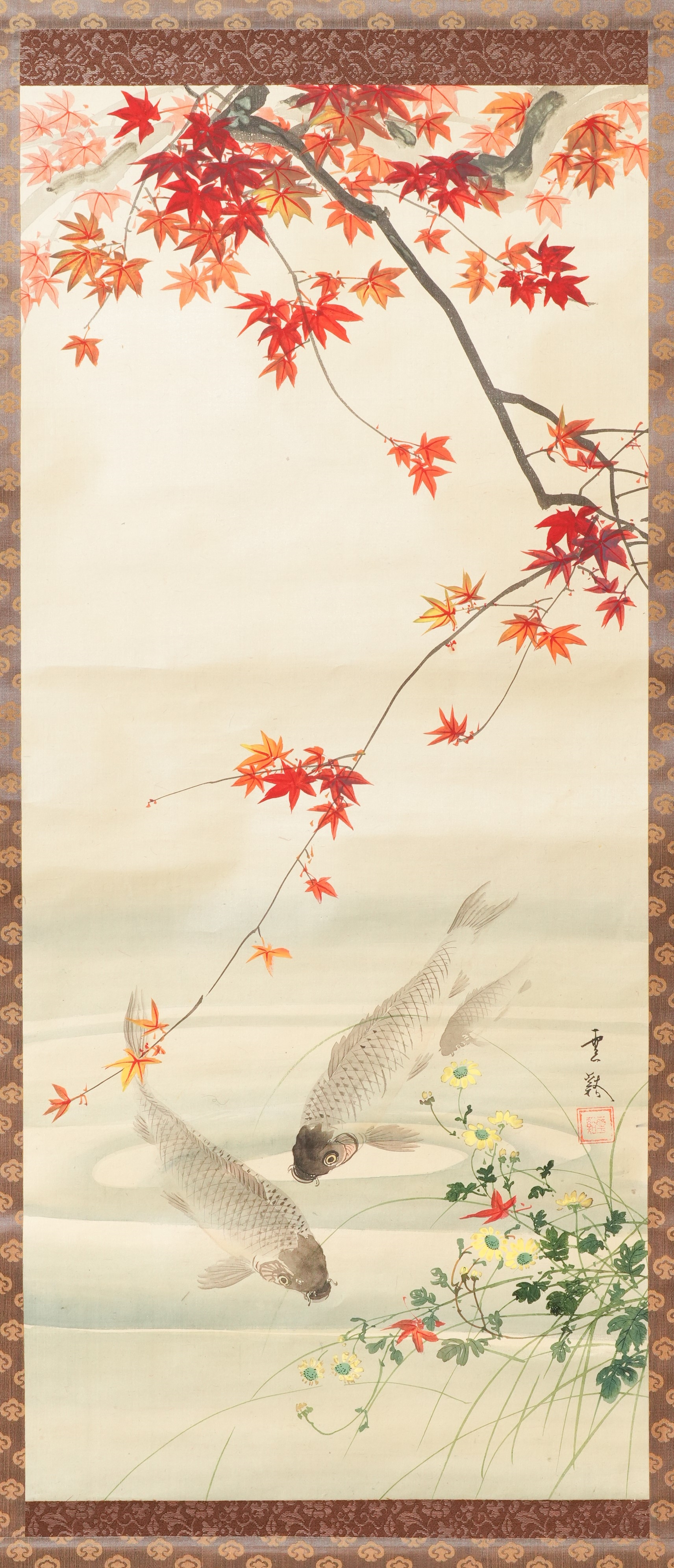 Japanese School | A COLLECTION OF NINE JAPANESE SCROLL PAINTINGS ...