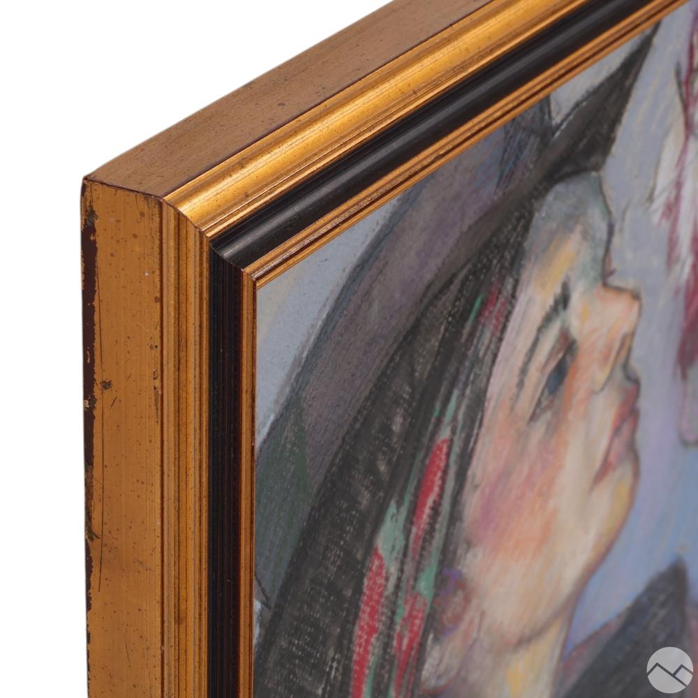 Artwork by Natalie Marino D'Alessio, Backstage with Pearls & the Girls, Made of pastel on paper