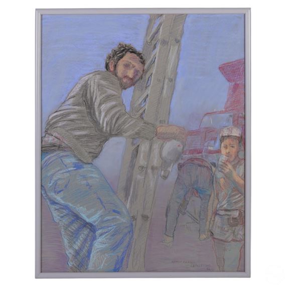 Worker Series - Climbs a Ladder by Natalie Marino D'Alessio, 1992