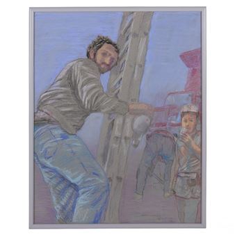 Worker Series - Climbs a Ladder - Natalie Marino D'Alessio