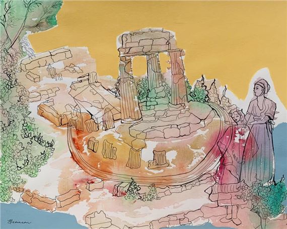 Bramson | Bramson- Original watercolor on paper | MutualArt