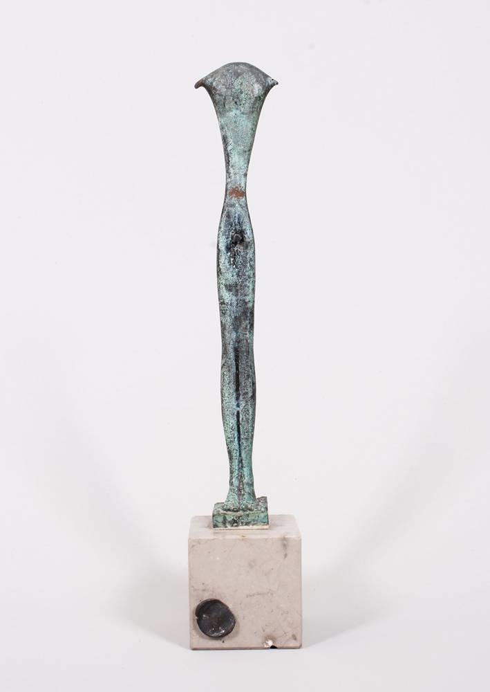 Artwork by László Taubert, László Taubert (geb. 1966, Budapest, Made of Bronze, green patina