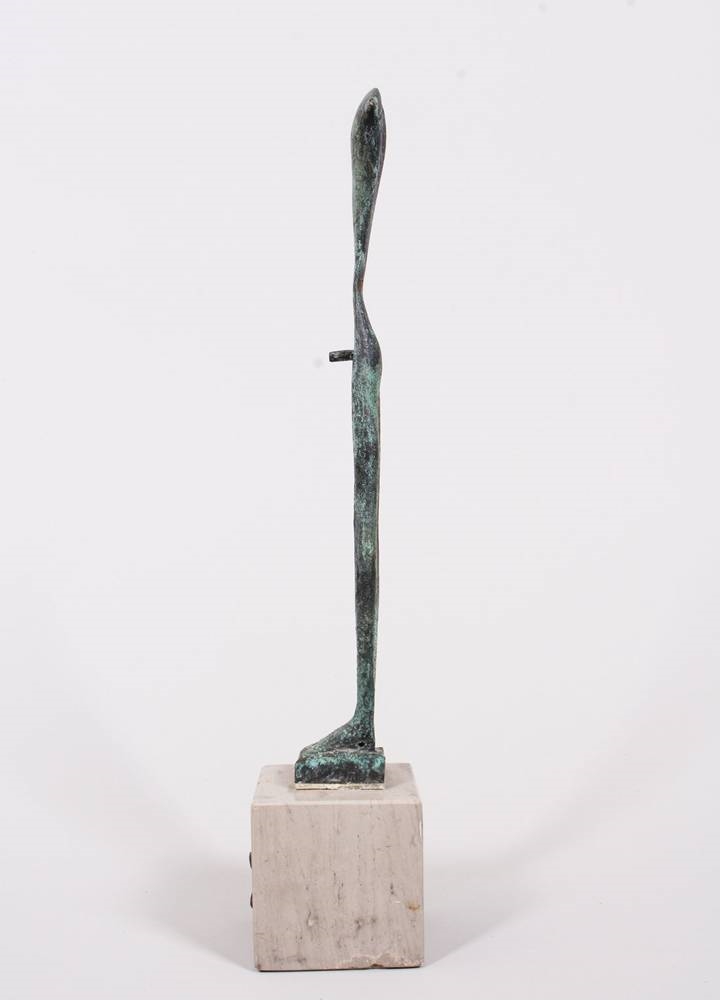 Artwork by László Taubert, László Taubert (geb. 1966, Budapest, Made of Bronze, green patina