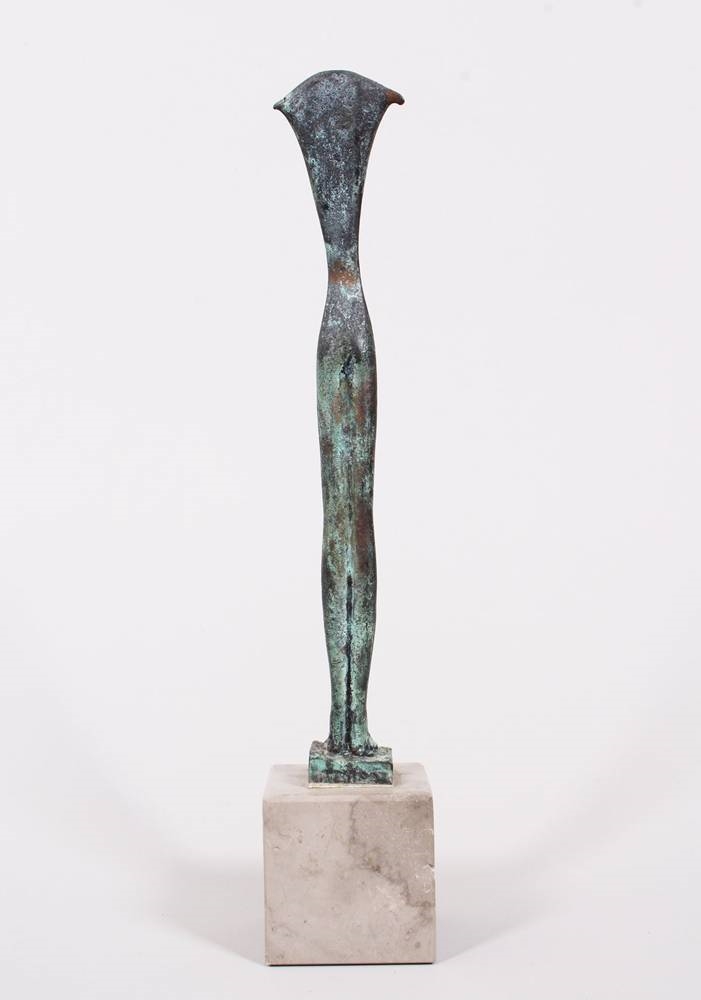 Artwork by László Taubert, László Taubert (geb. 1966, Budapest, Made of Bronze, green patina