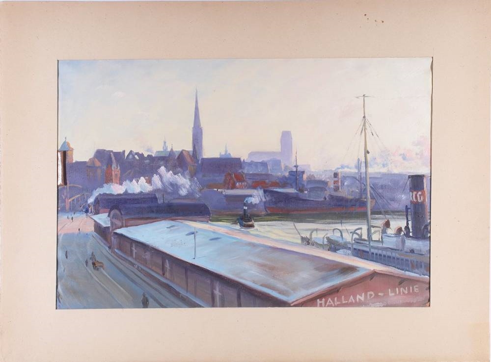 Artwork by Jakob Borsch, Jakob Borsch (1901, Mammolshain -1981, Bad Homburg, Made of oil on canvas