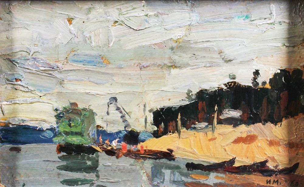 Artwork by Ivan Alekseevich Mikhailin, Wohl Ivan Alekseevich Mikhailin (1926 - 2005), russischer Künstler, Made of oil on cardboard